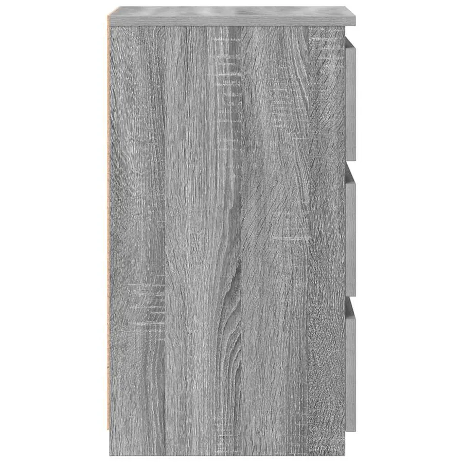 Tables de chevet 2 pcs Sonoma gris 40x35x62,5cm Bois ingénierie - 6