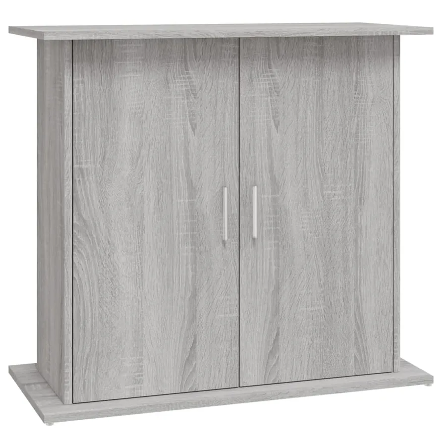 Support pour aquarium sonoma gris 81x36x73 cm bois d'ingénierie - 2