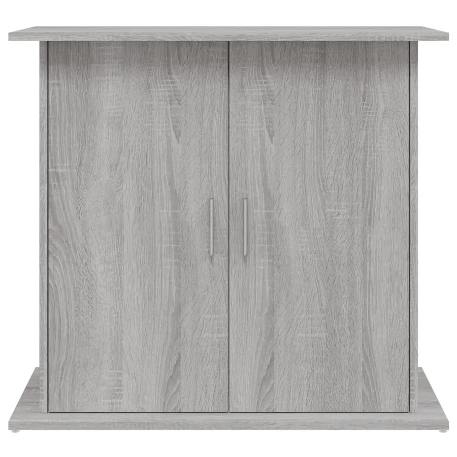 Support pour aquarium sonoma gris 81x36x73 cm bois d'ingénierie - 5