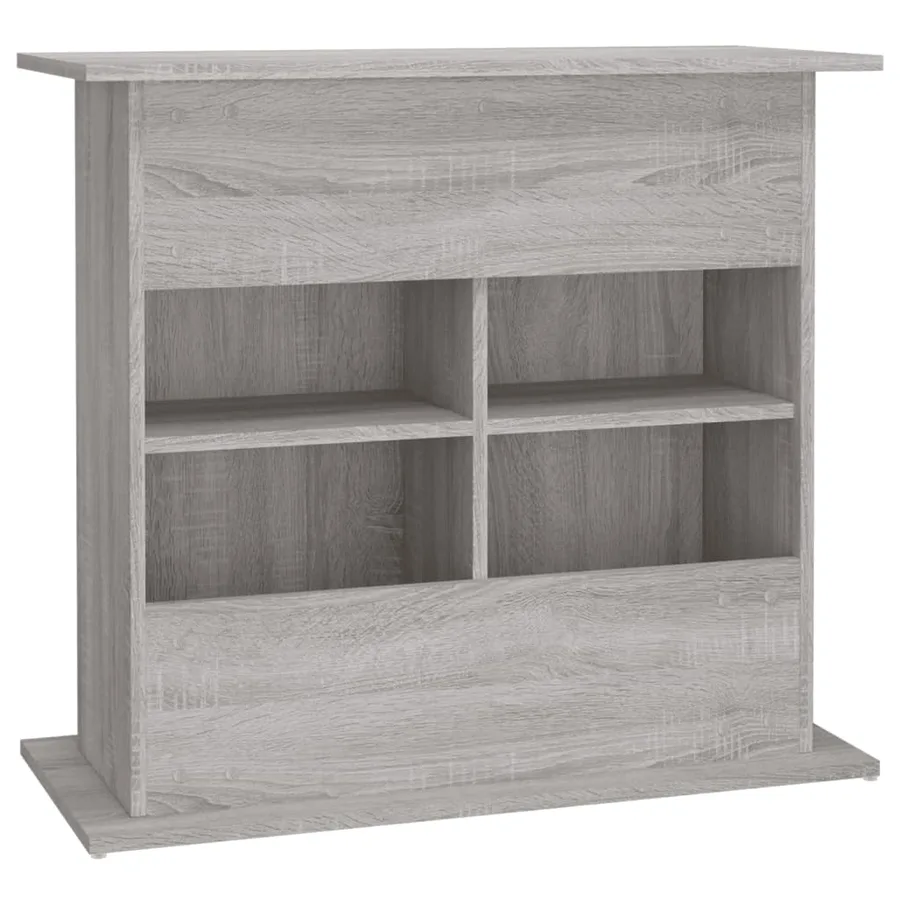Support pour aquarium sonoma gris 81x36x73 cm bois d'ingénierie - 8
