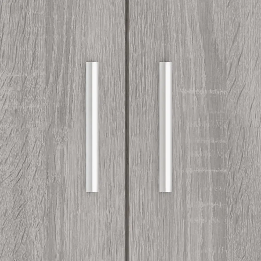 Support pour aquarium sonoma gris 81x36x73 cm bois d'ingénierie - 9