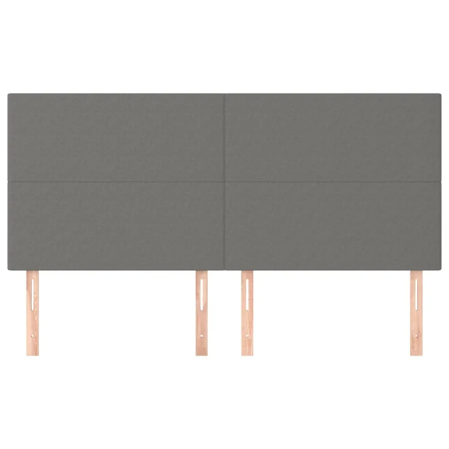 Tête de lit Gris foncé 180 x 5 x 118/128 cm Tissu - 3