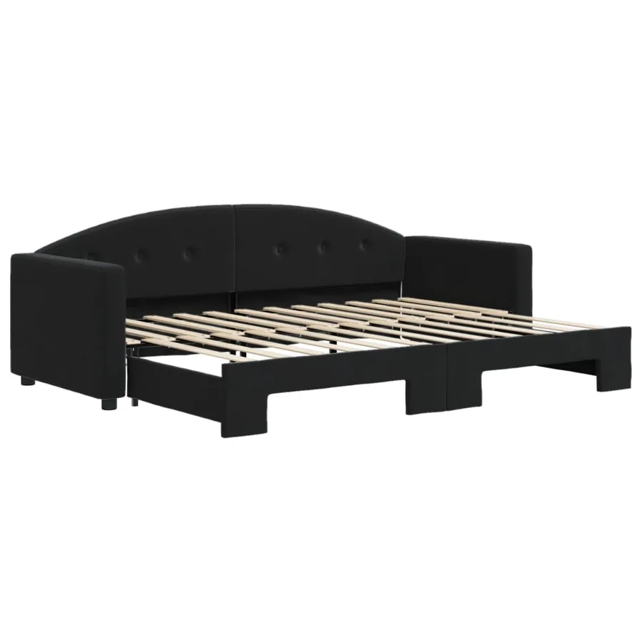 Lit de jour avec gigogne sans matelas 80x200 cm - 2