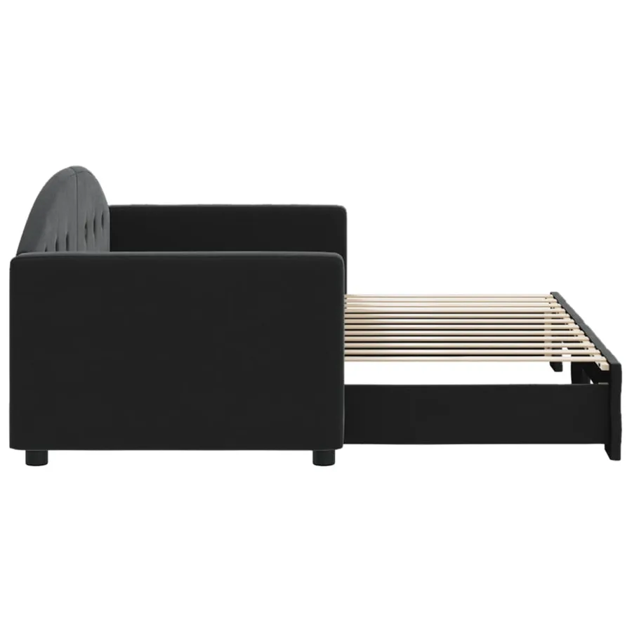 Lit de jour avec gigogne sans matelas 80x200 cm - 4