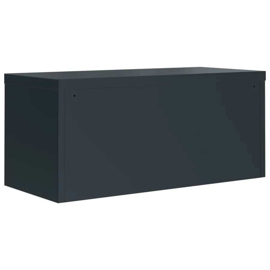 Classeur anthracite 90x40x130 cm acier - 6