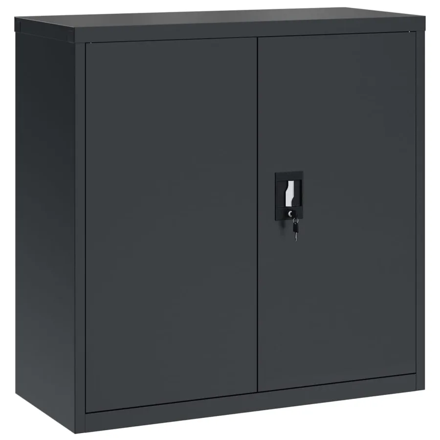 Classeur anthracite 90x40x130 cm acier - 7