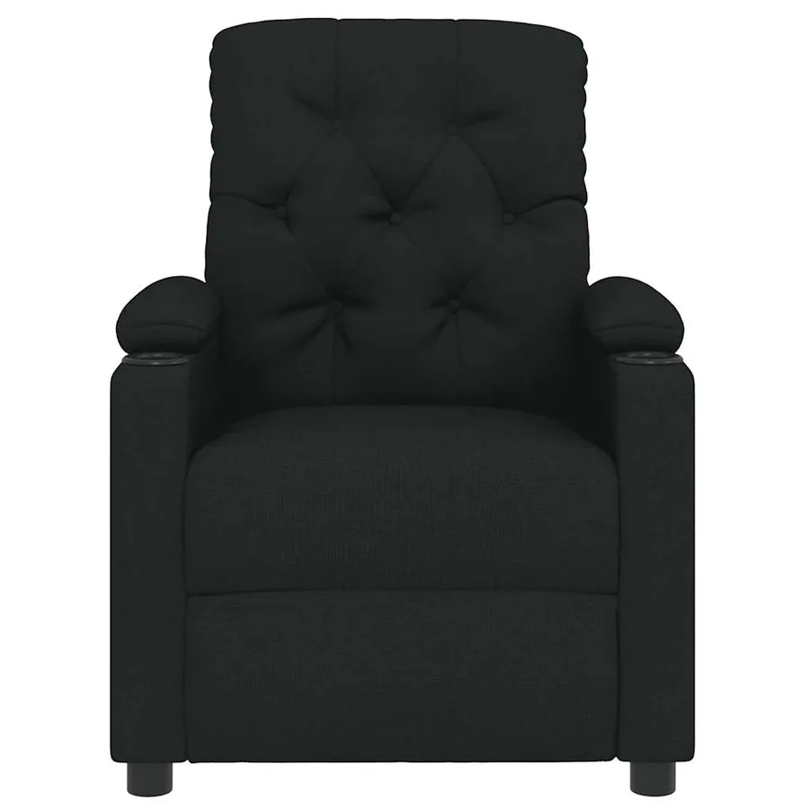 Fauteuil inclinable Noir Tissu - 3