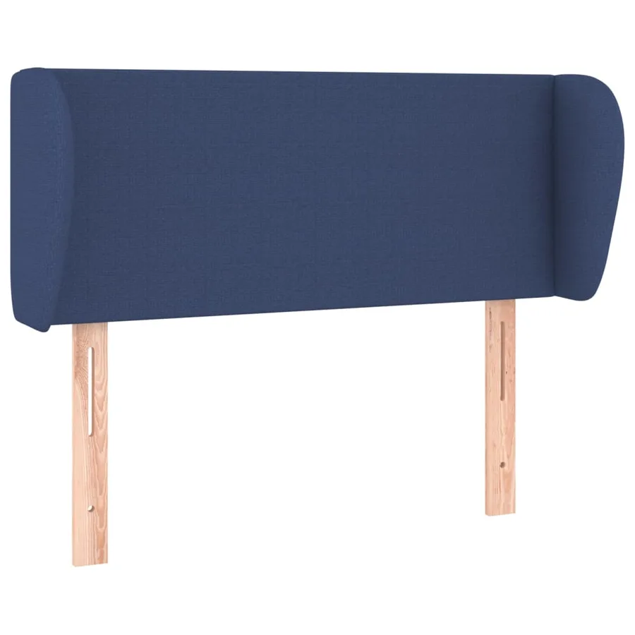 Tête de lit avec oreilles Bleu 93x23x78/88 cm Tissu - 2