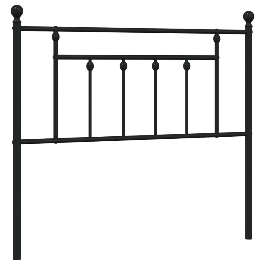 Tête de lit de remplacement métal noir 107 cm - 2