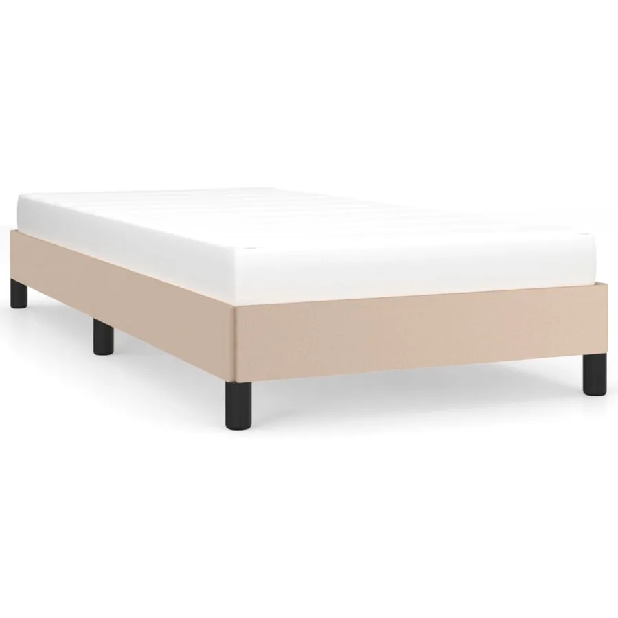 Cadre de lit sans matelas cappuccino 80x200 cm similicuir - 2