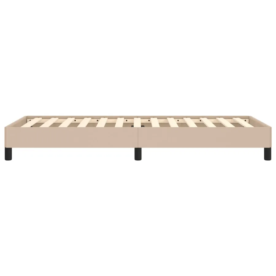 Cadre de lit sans matelas cappuccino 80x200 cm similicuir - 6