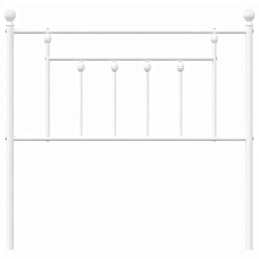 Tête de lit de remplacement métal blanc 90 cm - 4