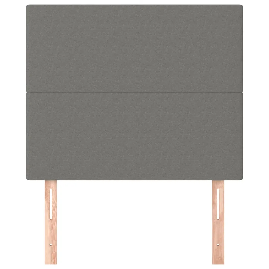Tête de lit Gris foncé 80x5x118/128 cm Tissu - 3
