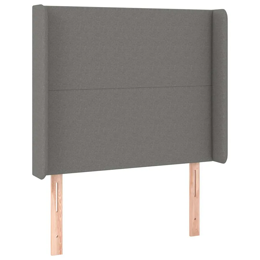 Sommier à lattes de lit matelas LED Gris foncé 80x200 cm Tissu - 7