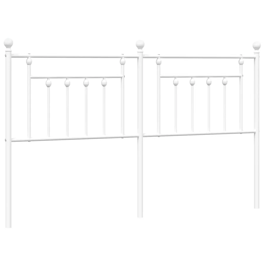 Tête de lit de remplacement métal blanc 160 cm - 2