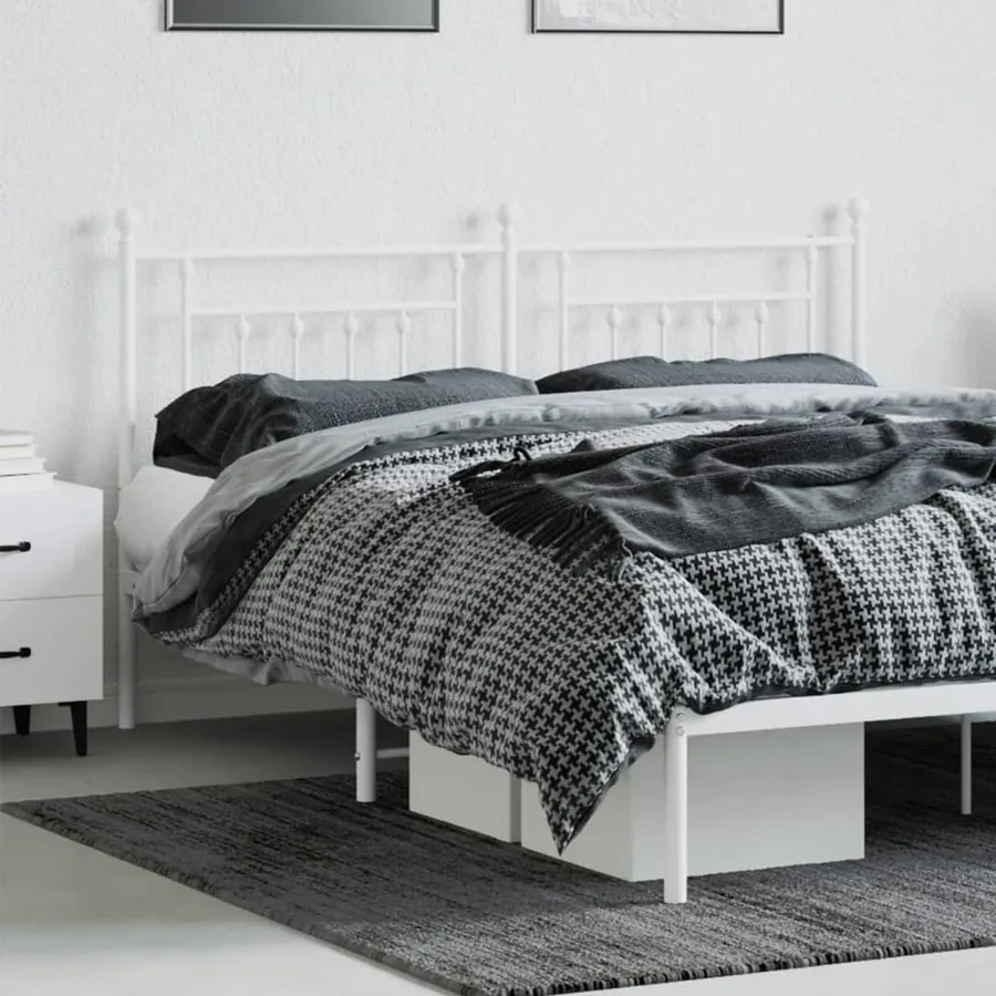 Tête de lit de remplacement métal blanc 160 cm - 3