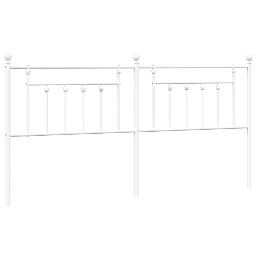 Tête de lit de remplacement métal blanc 193 cm - 2