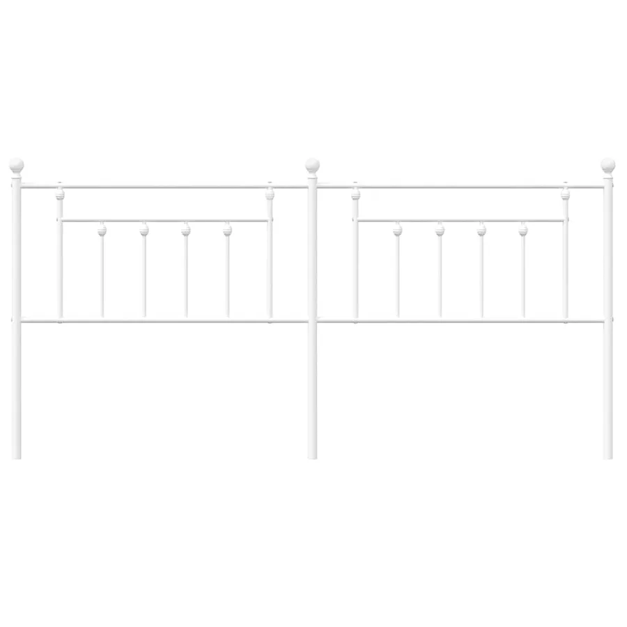 Tête de lit de remplacement métal blanc 193 cm - 4