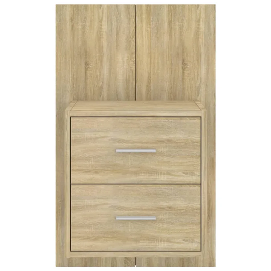 Tables de chevet murales 2 pcs Chêne sonoma - 5