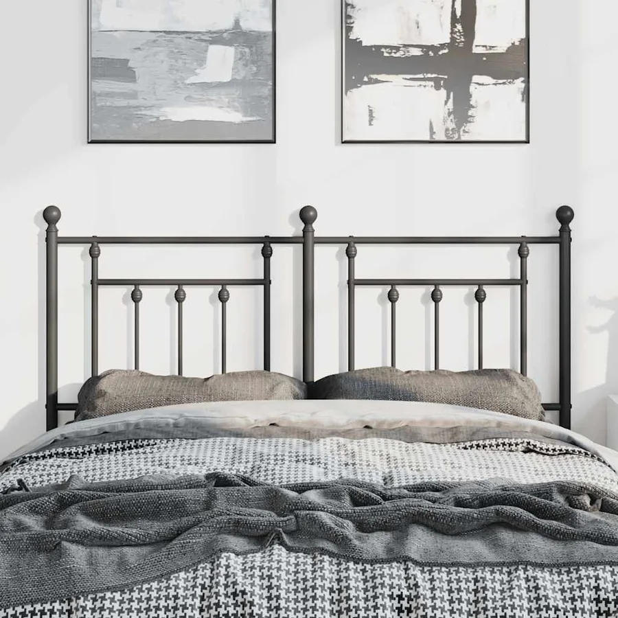 Tête de lit de remplacement métal noir 150 cm - 3