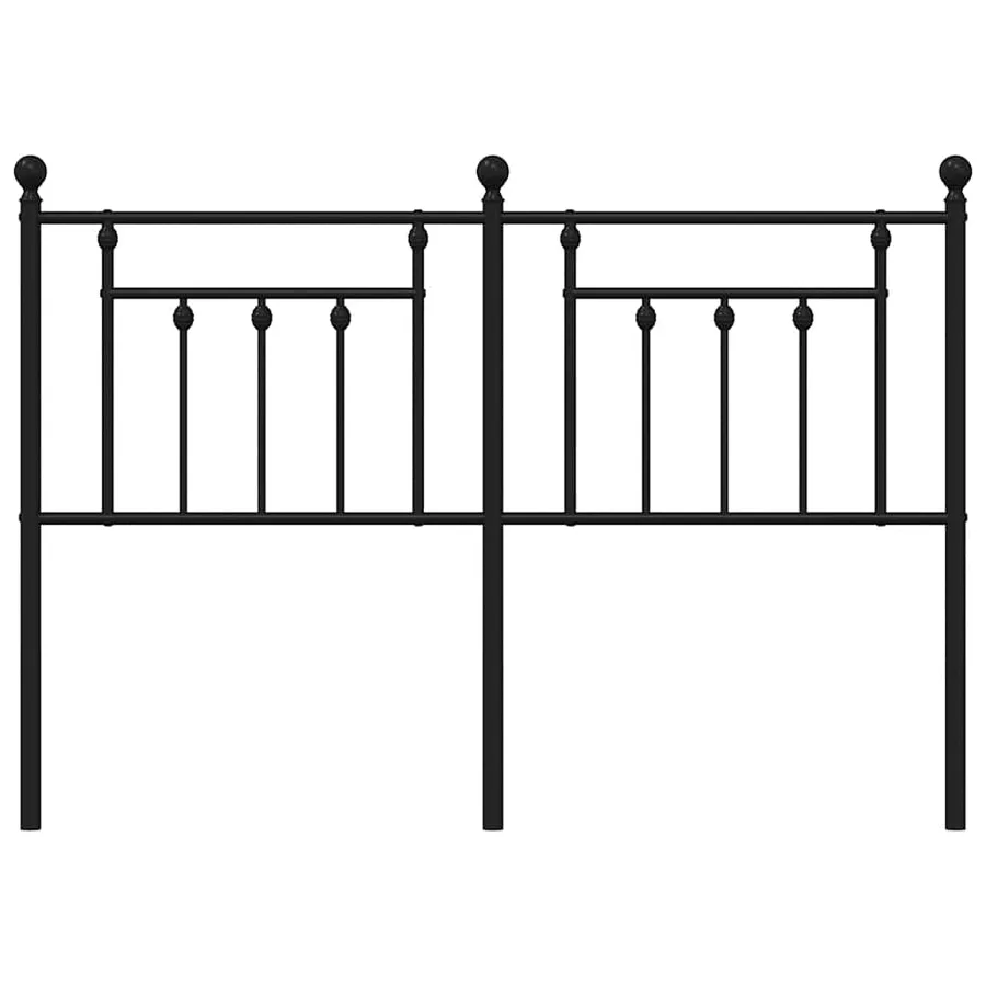 Tête de lit de remplacement métal noir 150 cm - 4