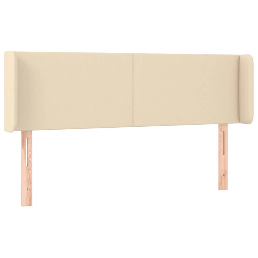 Tête de lit à LED Crème 147x16x78/88 cm Tissu - 3