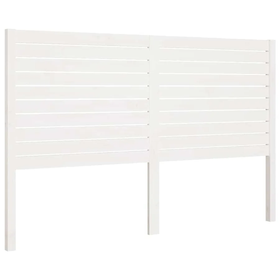 Tête de lit Blanc 166x4x100 cm Bois massif de pin - 2