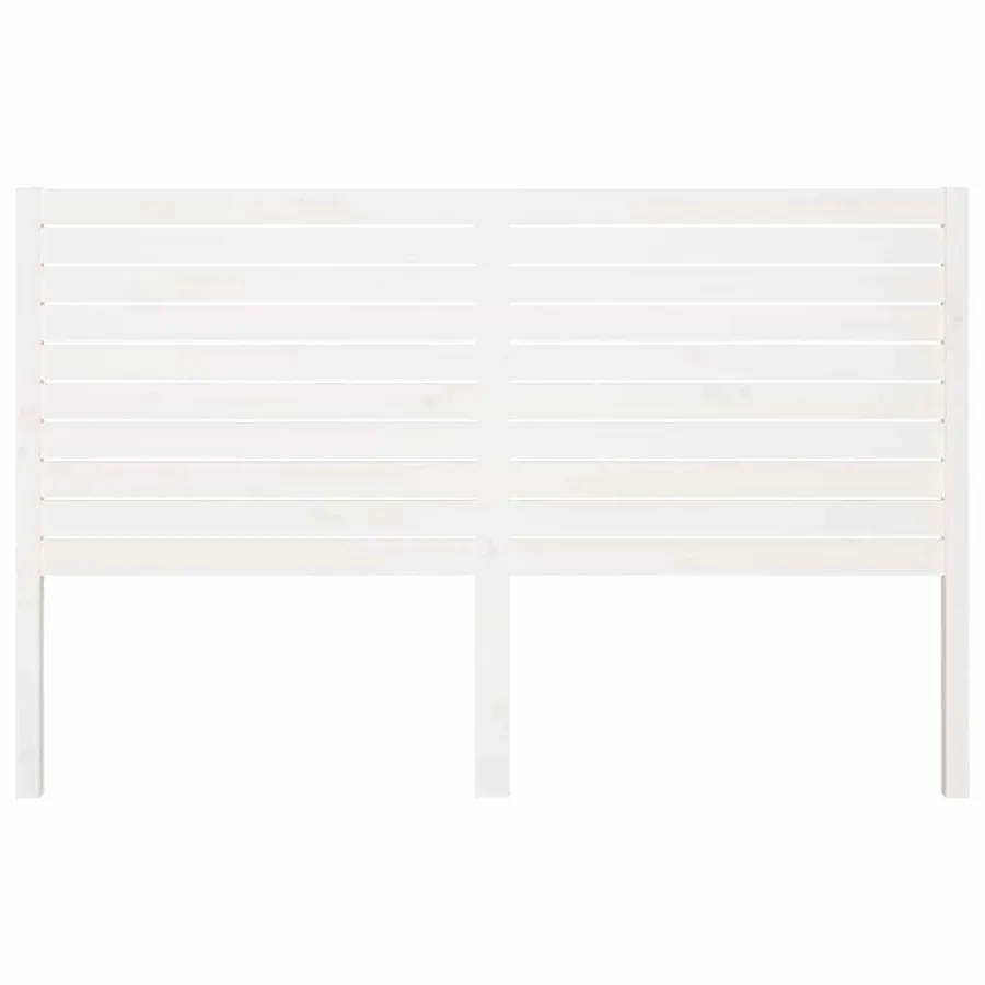 Tête de lit Blanc 166x4x100 cm Bois massif de pin - 3