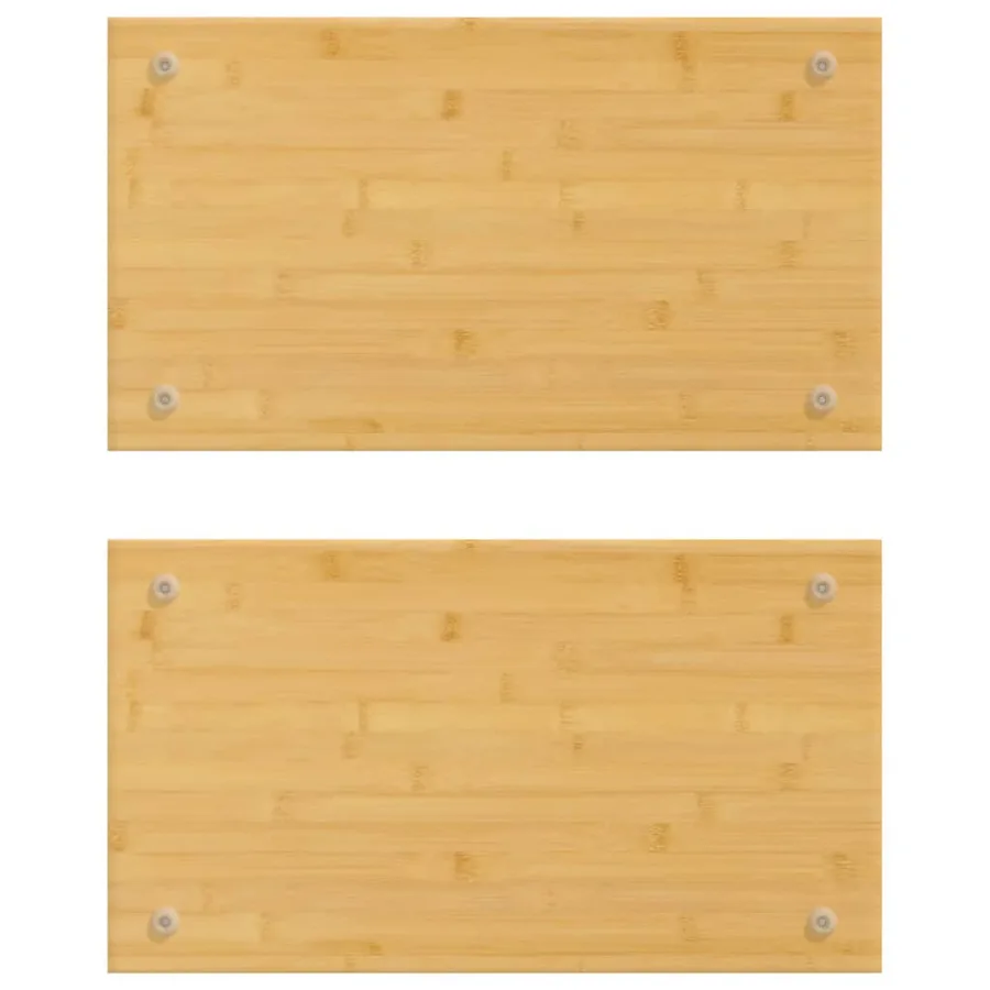 Couvercles de cuisinière 2 pcs 50x28x1,5 cm bambou - 2