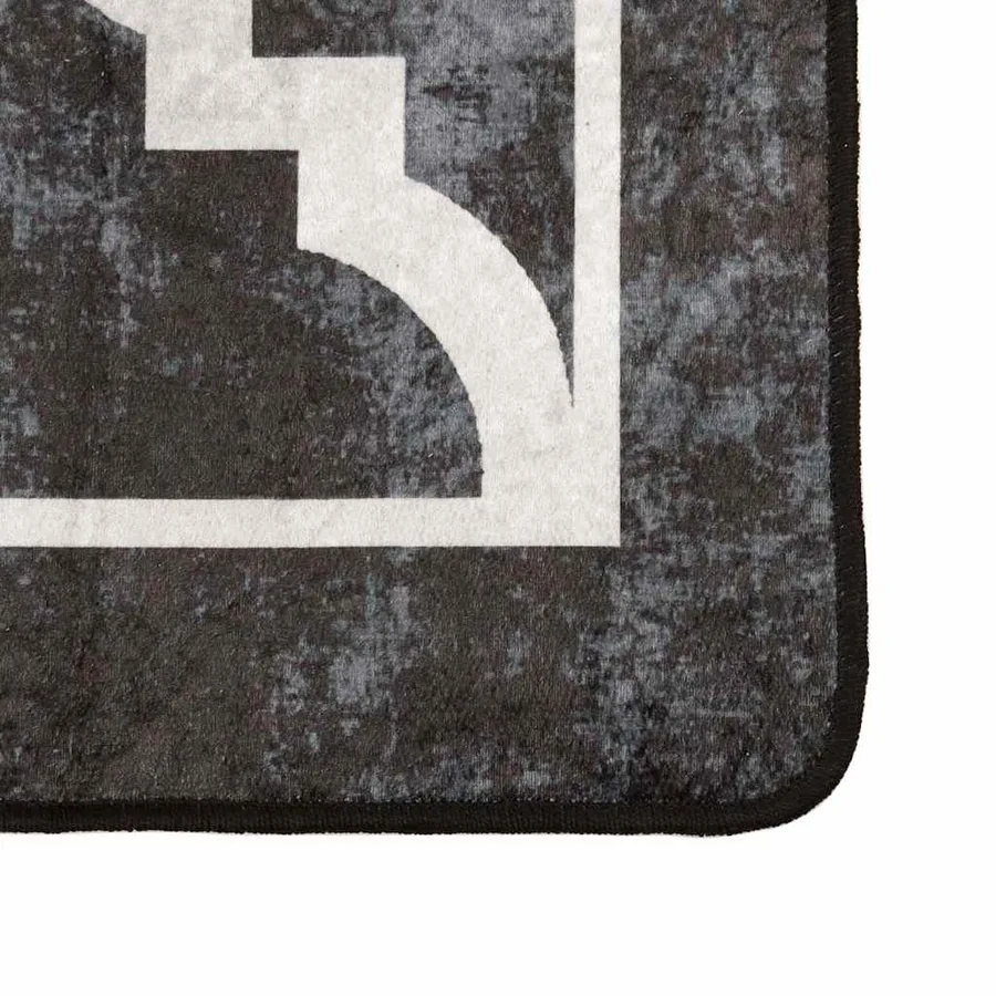 Tapis lavable noir et blanc 160x230 cm - 3