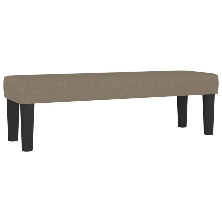 Sommier à lattes de lit avec matelas Taupe 200x200 cm Tissu - 7