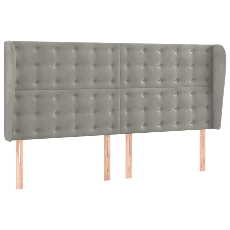 Sommier à lattes de lit matelas et LED Gris clair 180x200 cm - 7