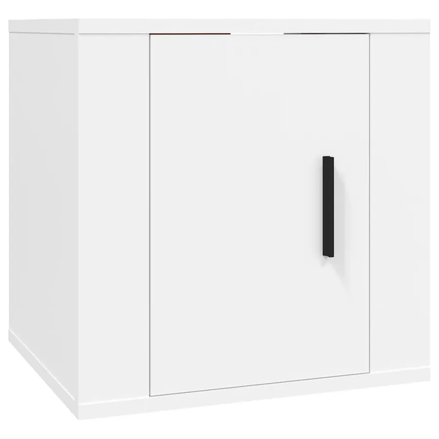 Meuble TV mural Blanc 40x34,5x40 cm - 2