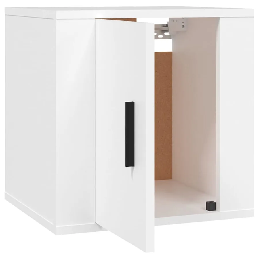 Meuble TV mural Blanc 40x34,5x40 cm - 5