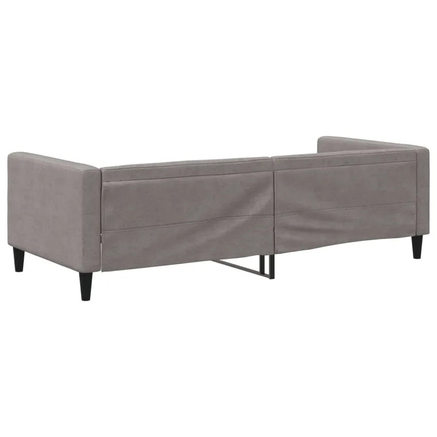Lit de repos sans matelas taupe 90x200 cm tissu - 5
