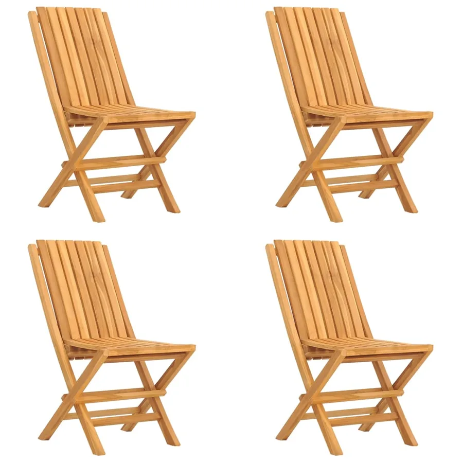 Ensemble à manger de jardin 5 pcs Bois de teck massif - 3