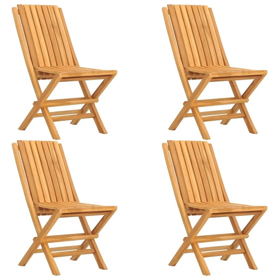 Ensemble à manger de jardin 5 pcs Bois de teck massif - 3
