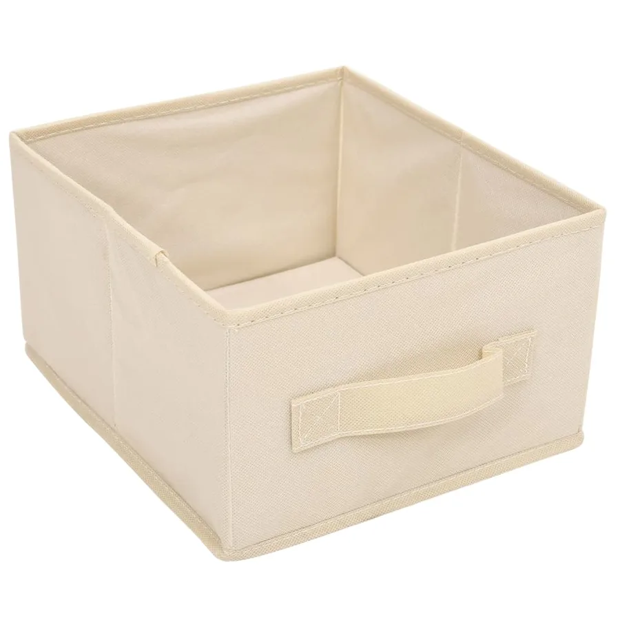 Armoire de rangement avec 6 tiroirs 55x29x55 cm Crème Acier - 6