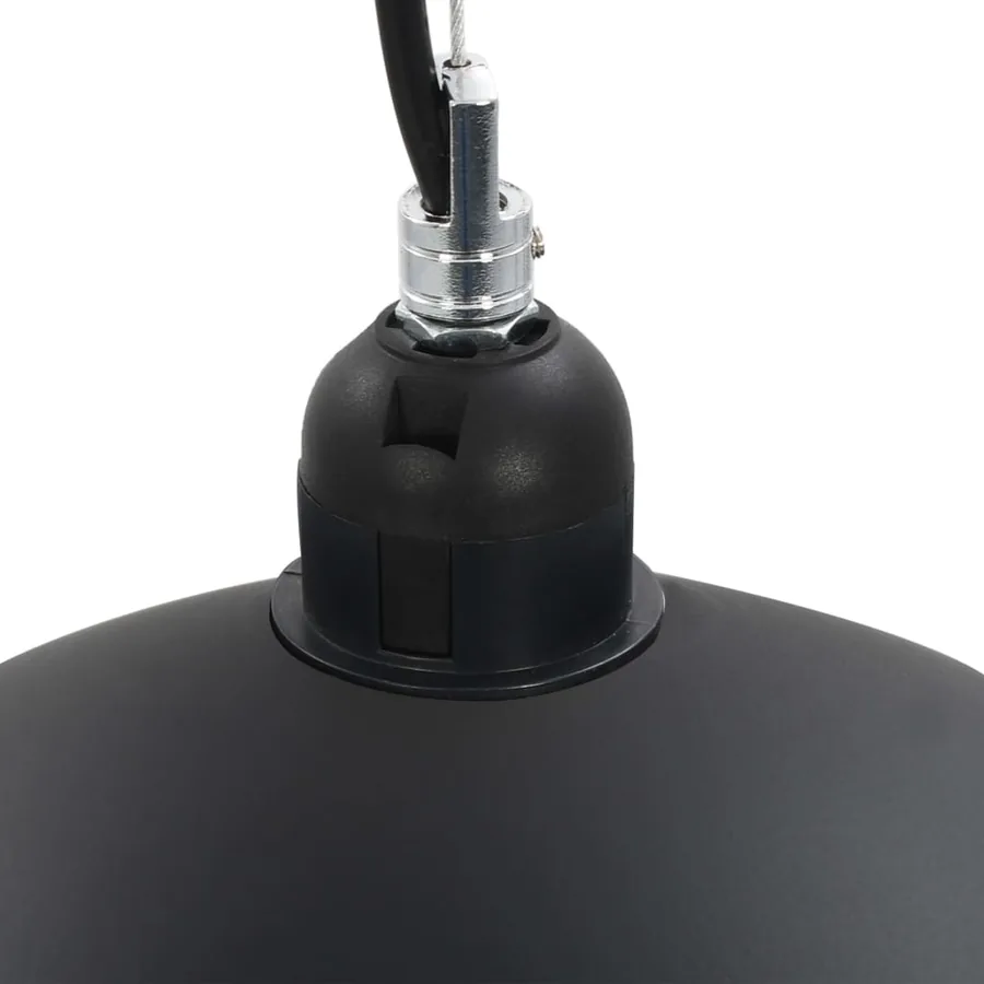2 pcs Plafonniers Noir et doré Semi-sphérique 50 cm E27 - 10