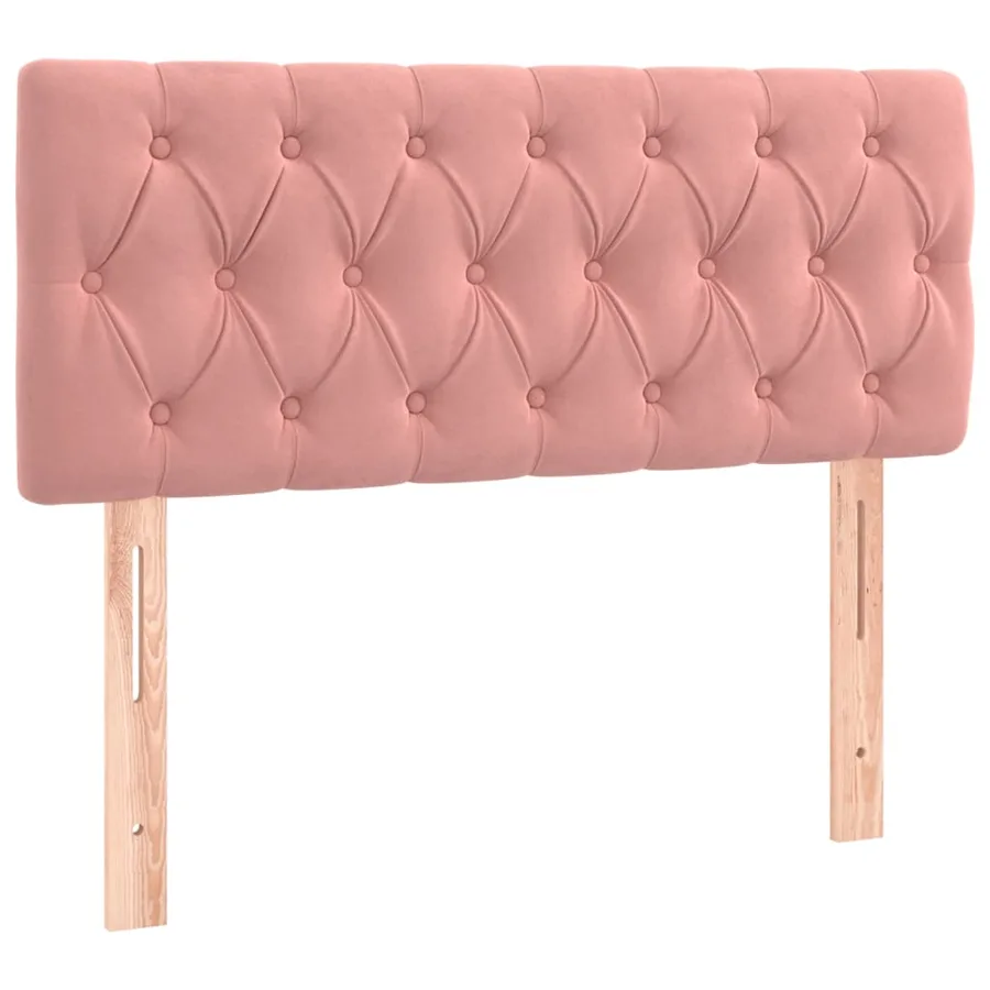 Sommier à lattes de lit avec matelas Rose 90x190 cm Velours - 6