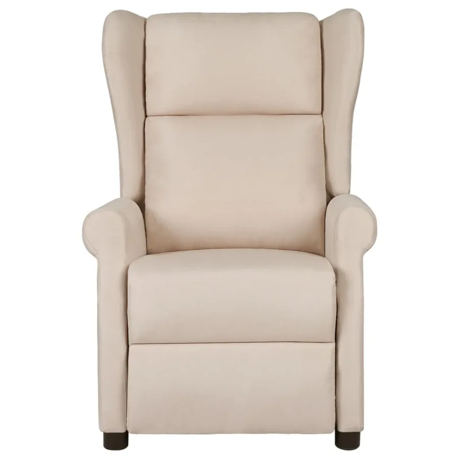 Fauteuil inclinable Crème Tissu - 2