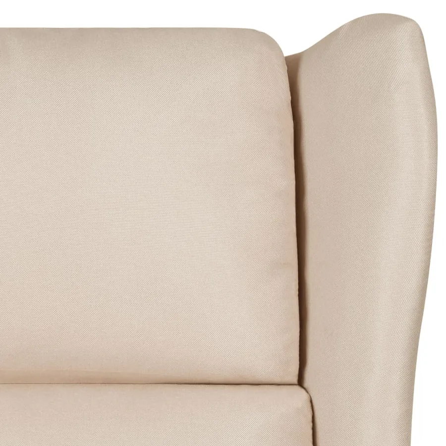Fauteuil inclinable Crème Tissu - 7