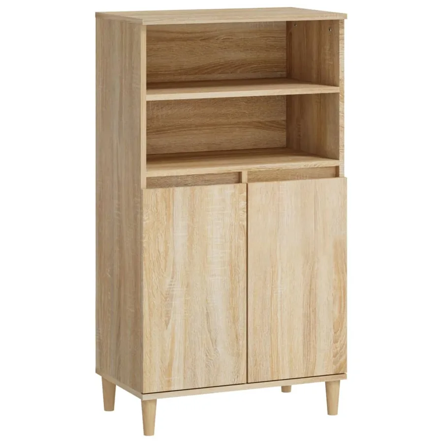 Buffet haut Chêne sonoma 60x36x110 cm Bois d'ingénierie - 2