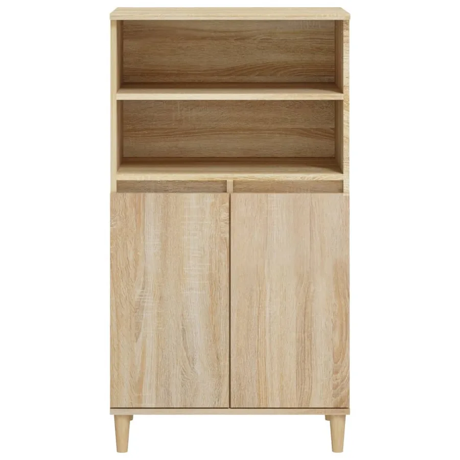 Buffet haut Chêne sonoma 60x36x110 cm Bois d'ingénierie - 3