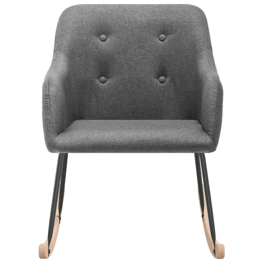 Chaise à bascule Gris clair Tissu - 2
