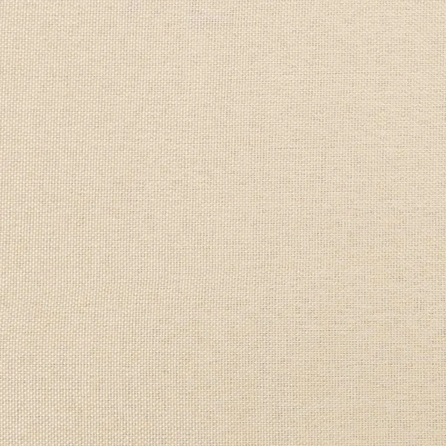 Cadre de lit sans matelas crème 160x200 cm tissu - 8