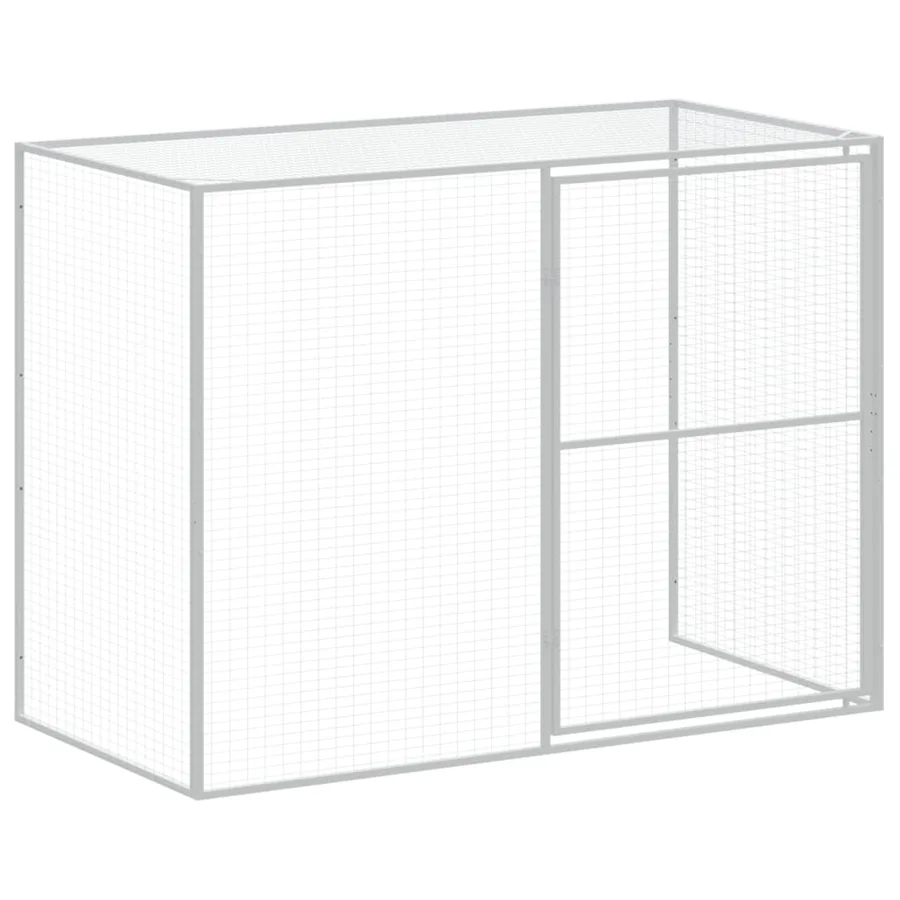 Niche pour chien avec cour anthracite 214x253x181 cm - 7