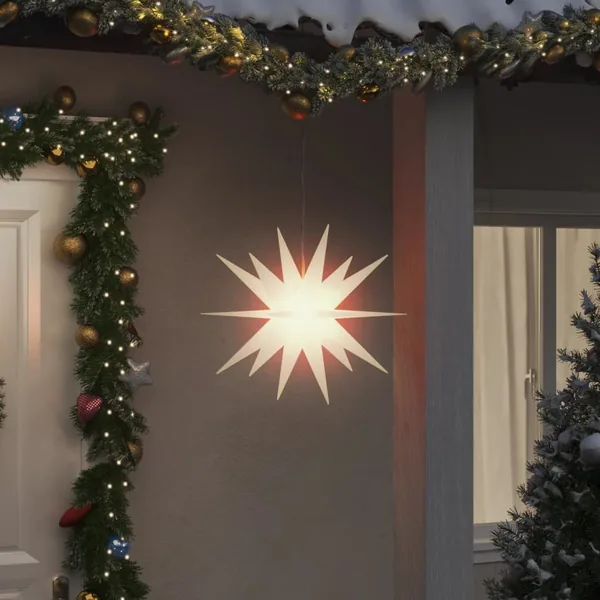 Lumière de Noël avec LED pliable blanc 43 cm