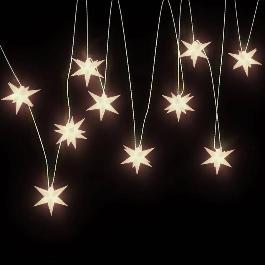 Lumière de Noël 10 LED blanc 10 cm - 4