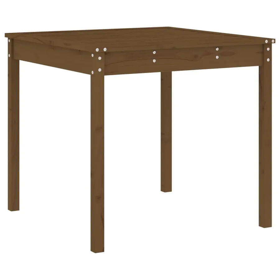 Ensemble à manger de jardin 5pcs marron miel bois pin massif - 6